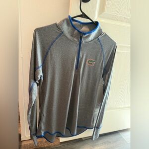 Gators Quarter-Zip Pullover with Blue Accents